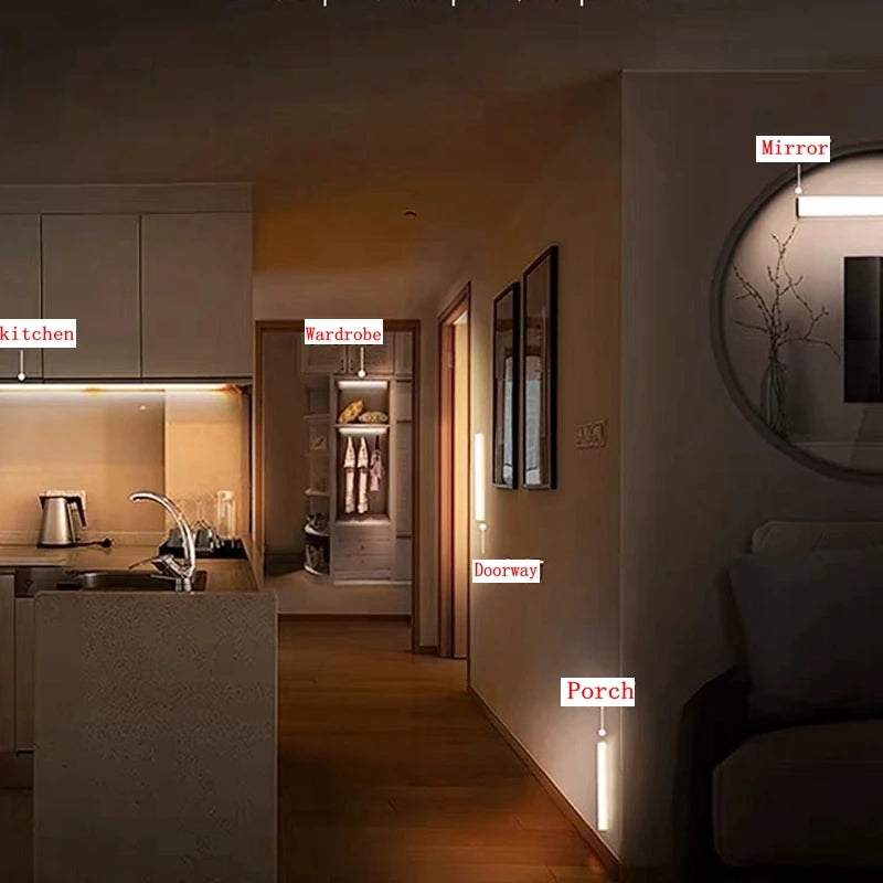 Wireless LED Motion Sensor Night Light Rechargeable