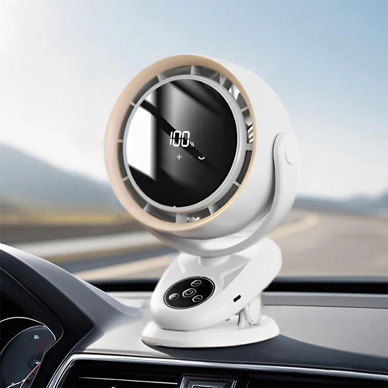 5-Speed Ultra-Quiet Car & Camping Fan