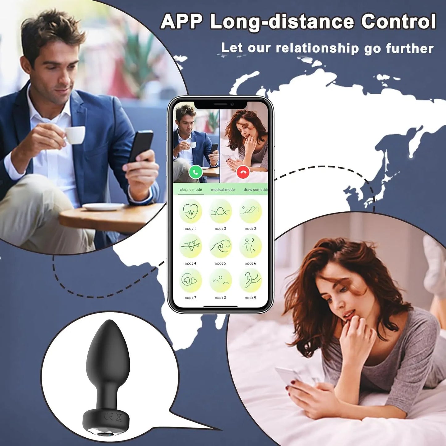 Wireless Vibrating Anal Plug with 10 Modes