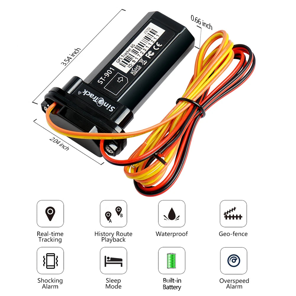 Stay secure with the ST-901L 4G+2G Mini GPS Tracker!