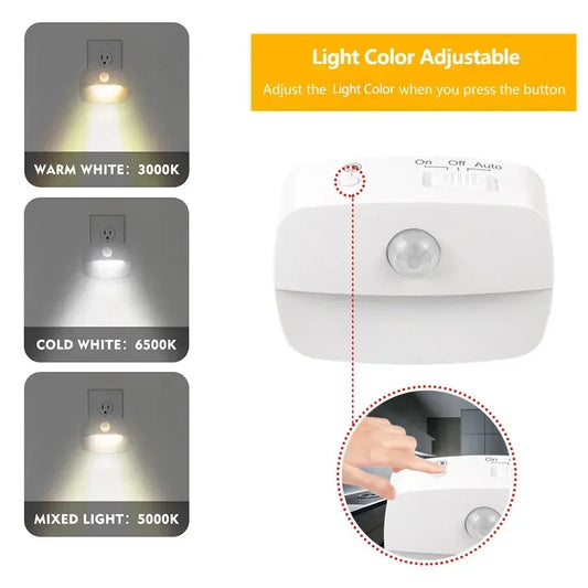 Plug-In LED Motion Sensor Night Light EU
