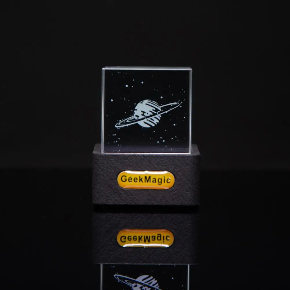 WiFi Smart Crystal Cube Photo Weather Clock