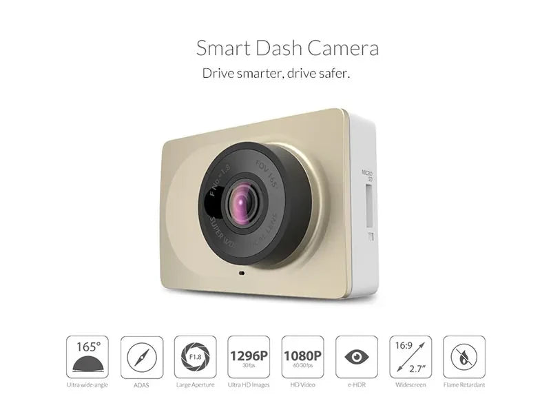 YI Smart Dash Cam – Full HD 1080P with ADAS Safety