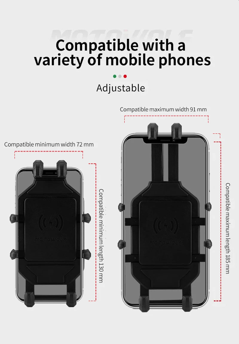 Motorcycle Wireless Charging Phone Mount