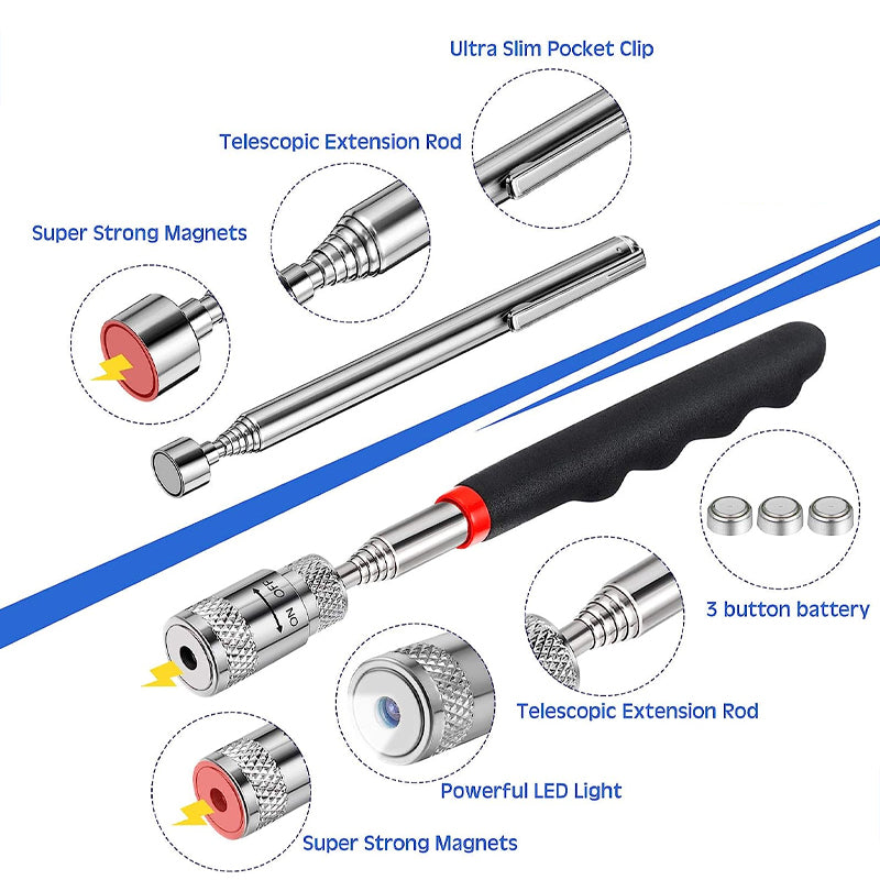 Mini Magnetic Telescopic Pickup Tool Pen Stick