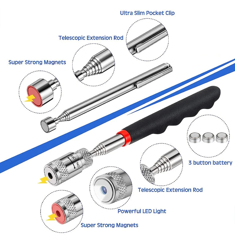Mini Magnetic Telescopic Pickup Tool Pen Stick
