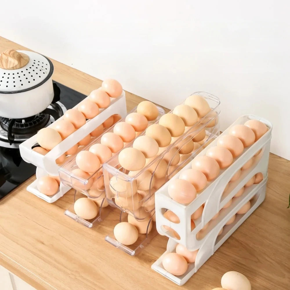 Large Capacity Automatic Egg Roller Refrigerator Storage Box