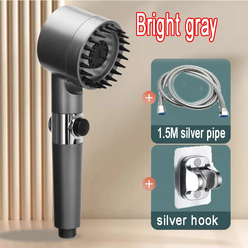 4 Modes Shower High Pressure Massage Shower Head With Filter Element