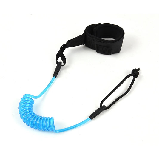 1.2m Coiled SUP Surfboard Leash – 4ft Safety Leg Rope