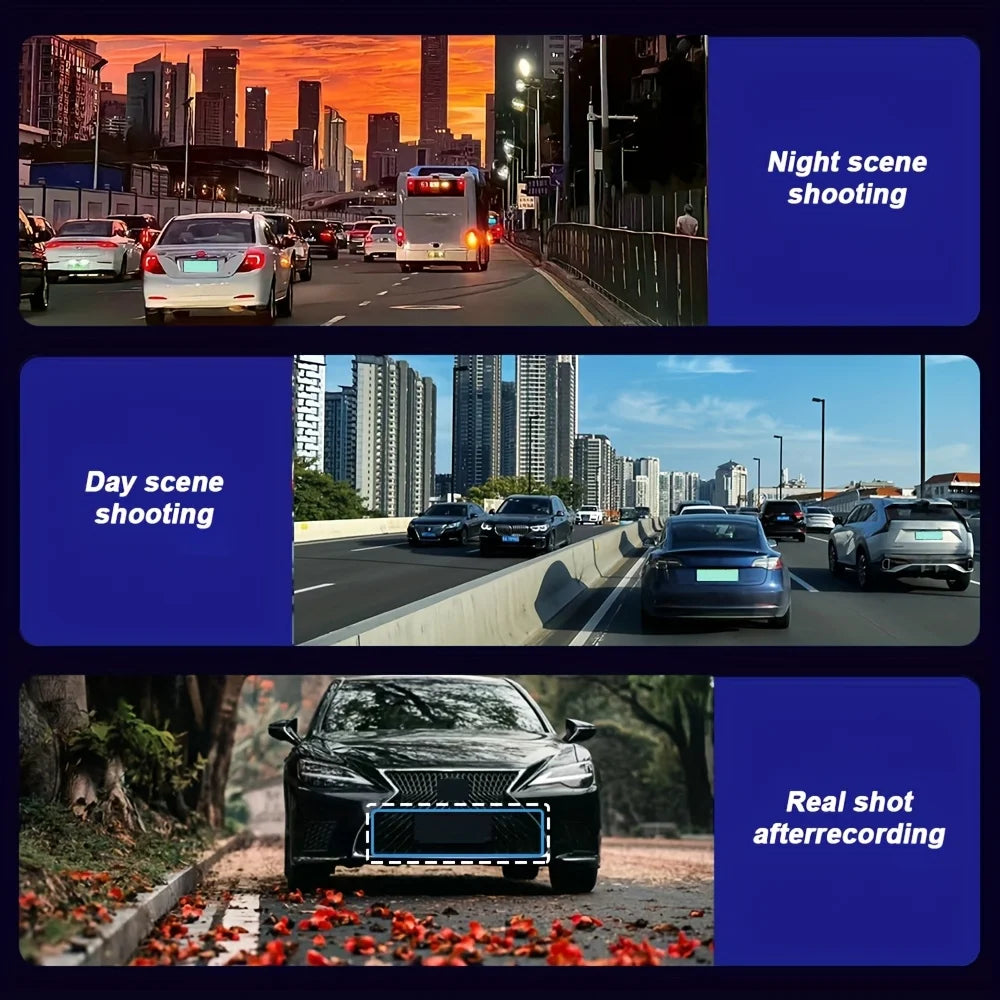 4-Channel WiFi Dash Cam with 360° Night Vision