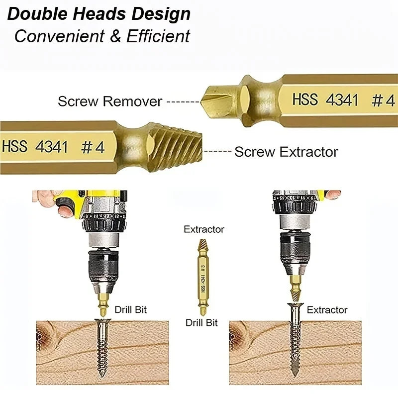 Damaged Screw Extractor Drill Kit