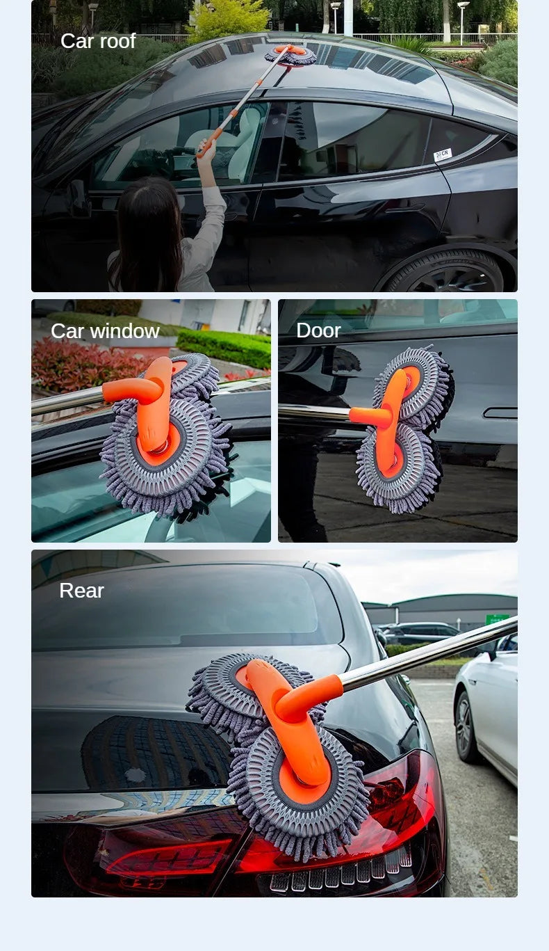 Telescopic Double-Head Car Wash Mop