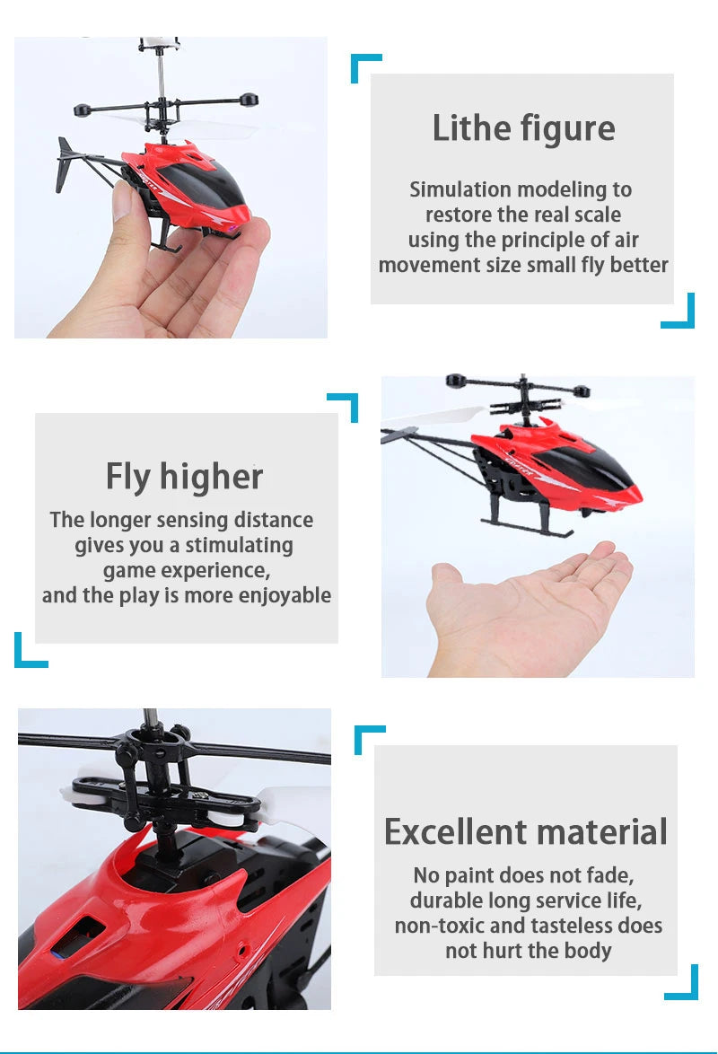 Rechargeable Mini RC Drone – Fall-Resistant Toy for Kids