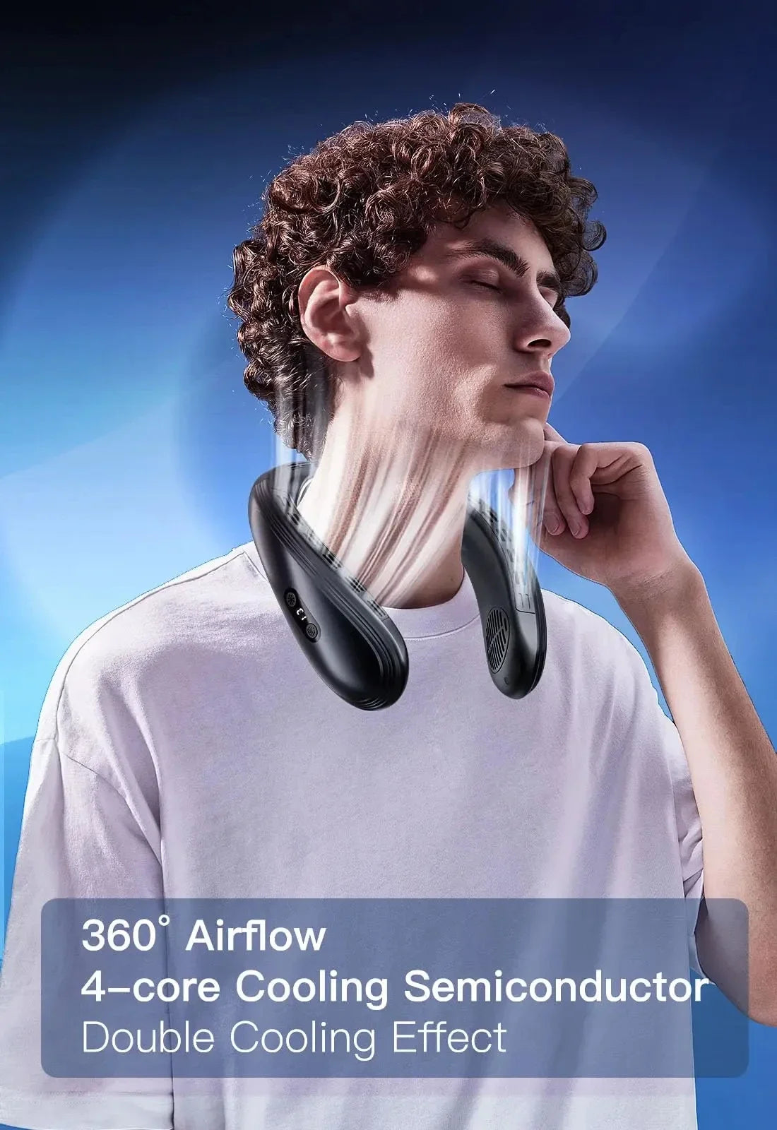 Portable Neck Air Conditioner Bladeless Cooling Fan