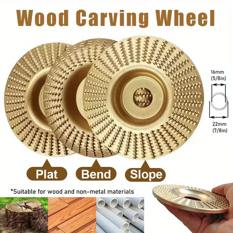 Wood Carving & Sanding Disc Set – 1/3pcs Shaping Wheels