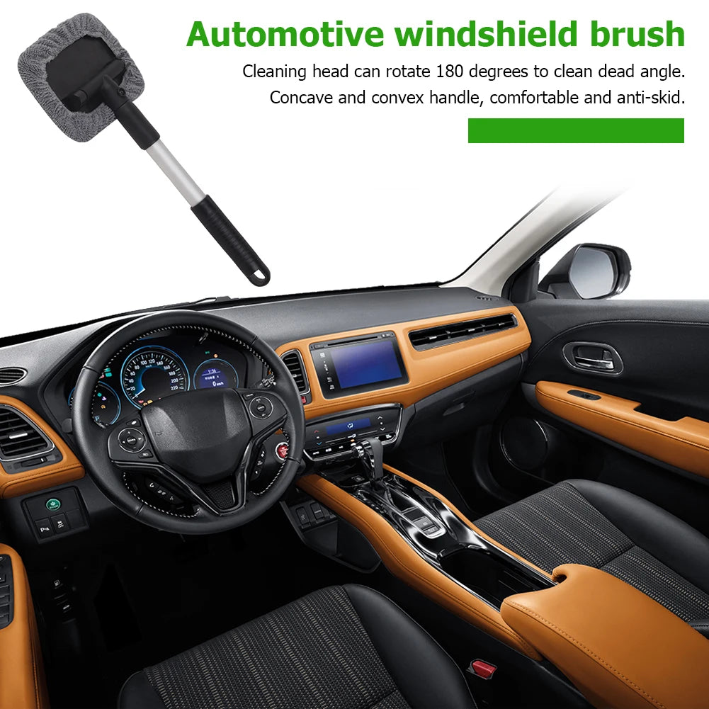180° Telescopic Car Wash Brush – Long Handle Window Cleaner