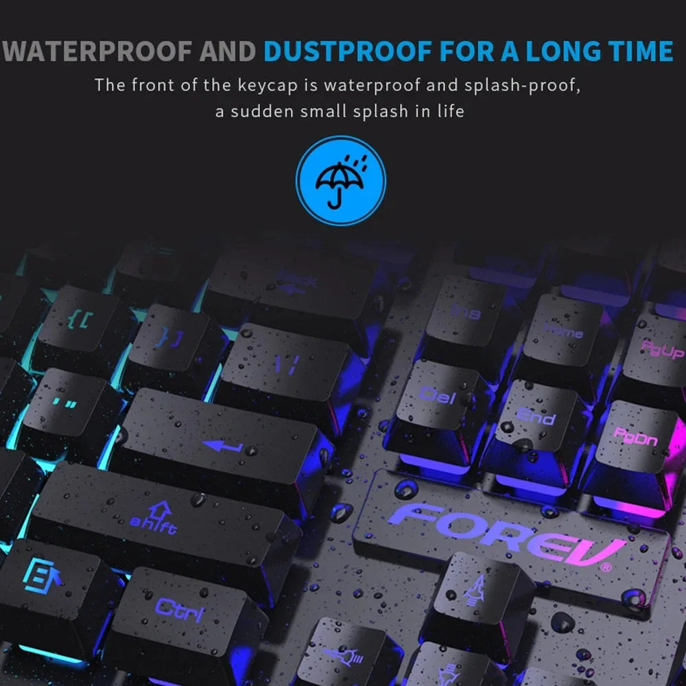 104-Key Backlit Mechanical Gaming Keyboard & Mouse Set