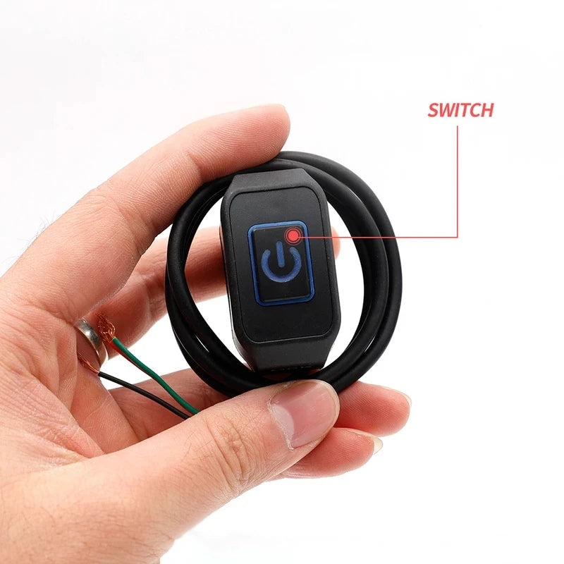 LED Waterproof Motorcycle Handlebar Switch Button