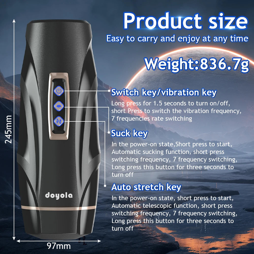 Automatic Thrusting & Sucking Male Stroker