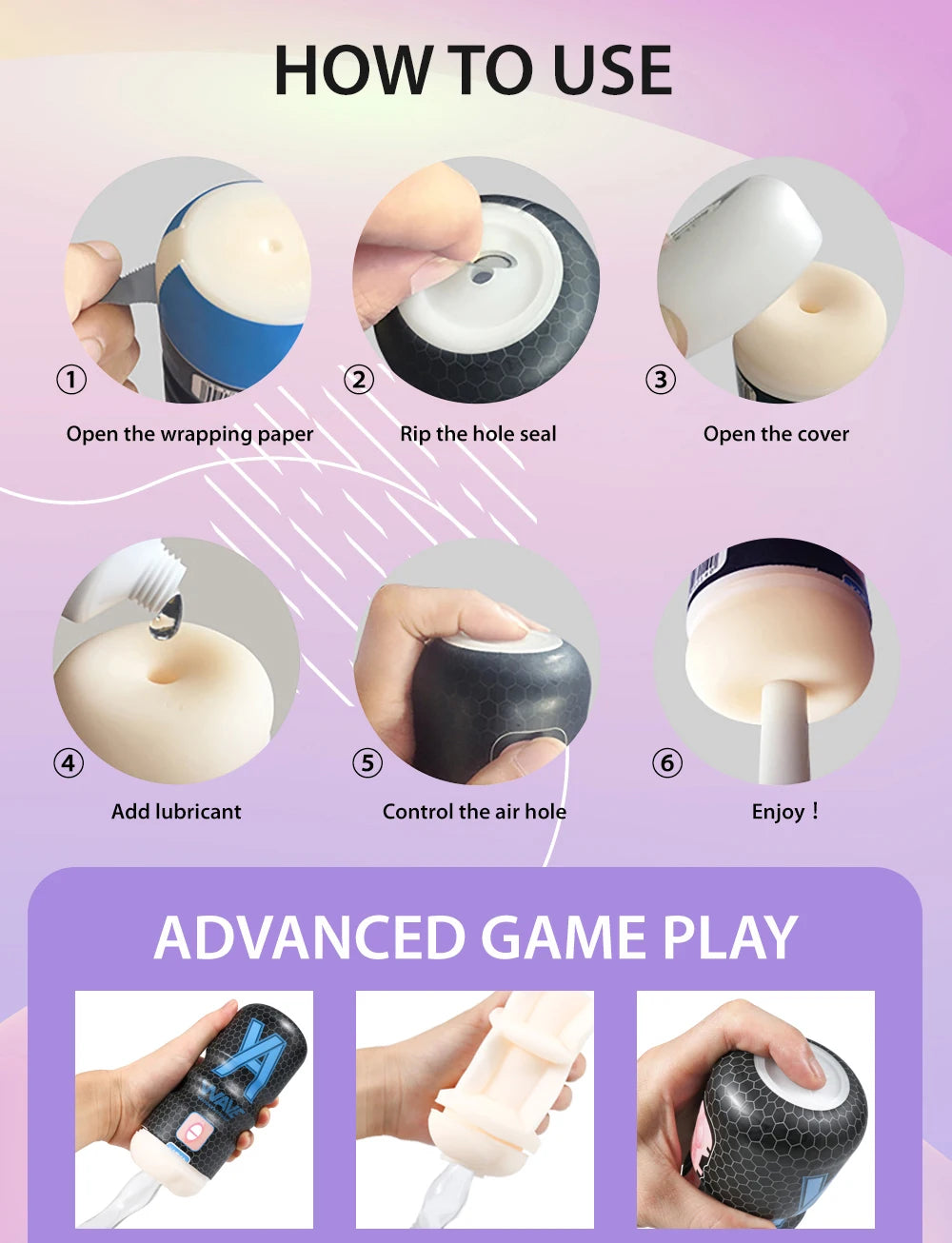 WAVE Powerful Sucking Masturbator Cup