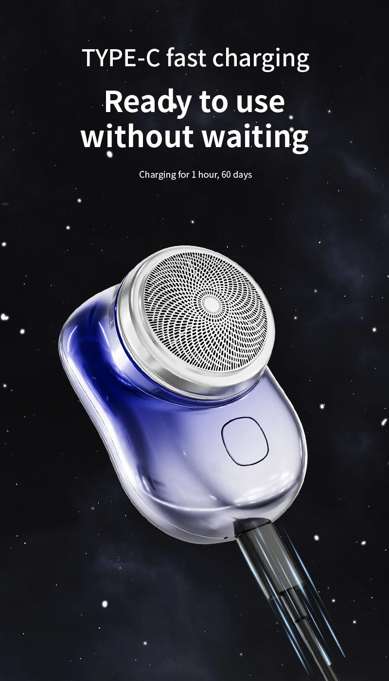 Mini Electric Travel Shaver – USB Rechargeable Razor