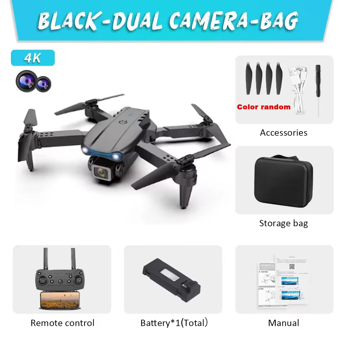 E99 Pro Drone Quadcopter Remote Control Handle Four Axis