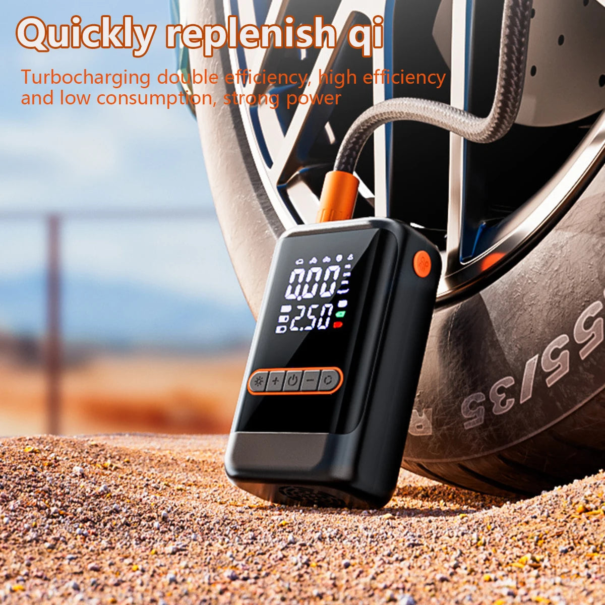 Inflate anywhere with this premium 3-in-1 cordless pump!