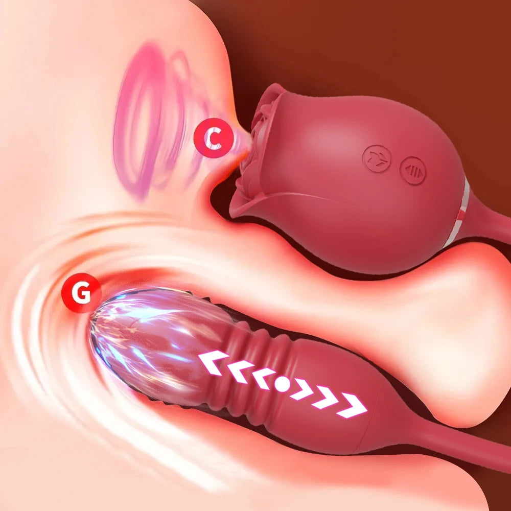 Rose-Sucking Vibrator G Spot Stimulator