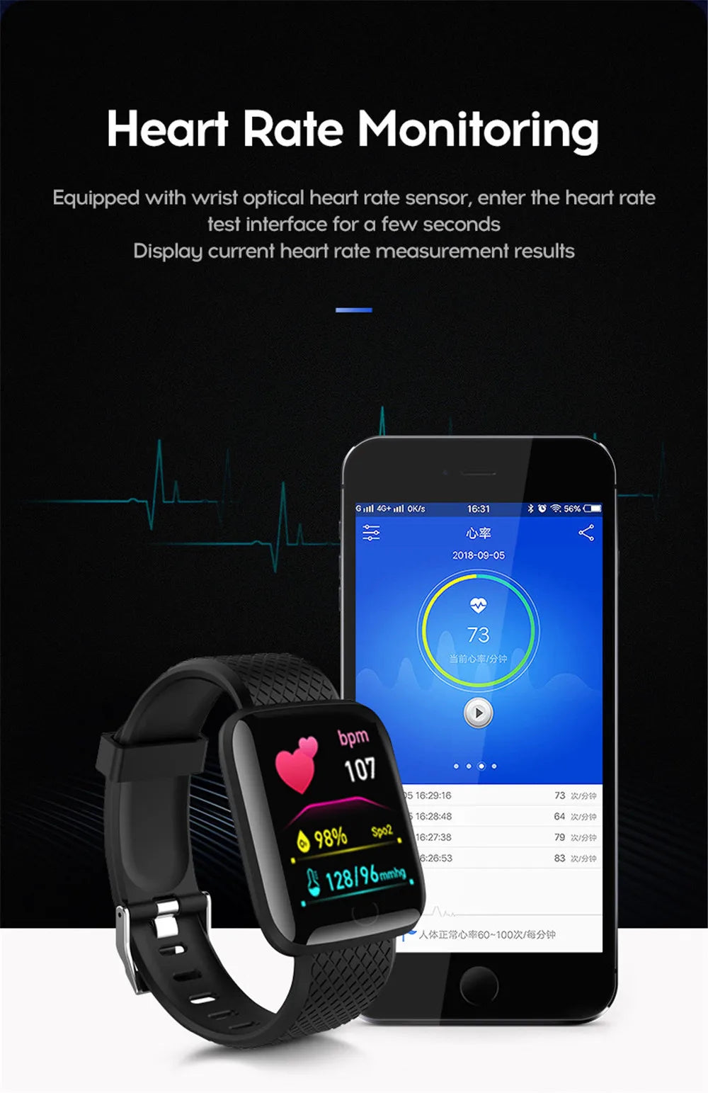 Multifunction D13 Smartwatch for All Ages
