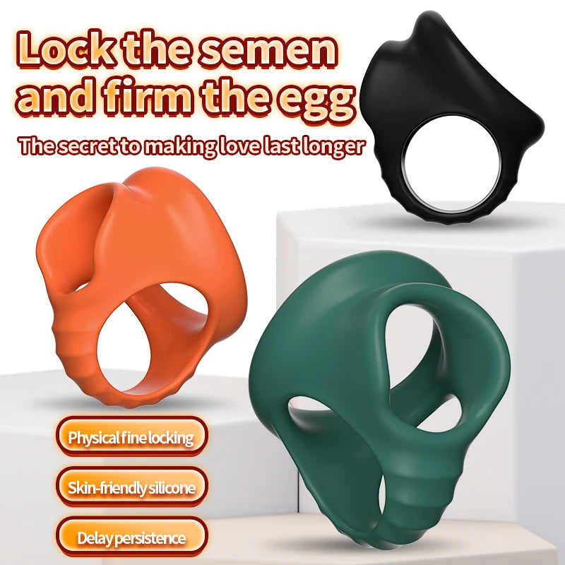 Reusable Silicone Penis Ring for Delay