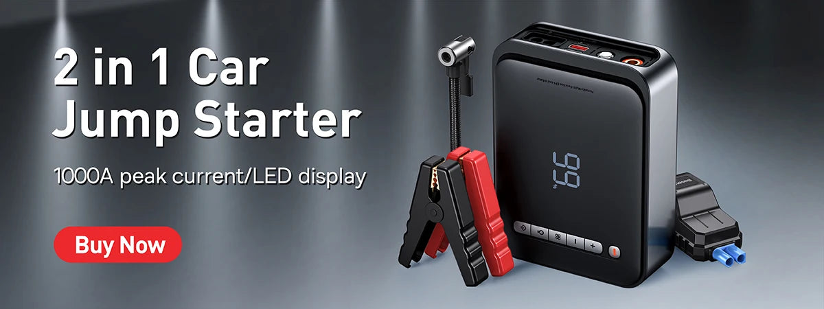 Baseus Mini Air Compressor – Smart Power in Your Glovebox!