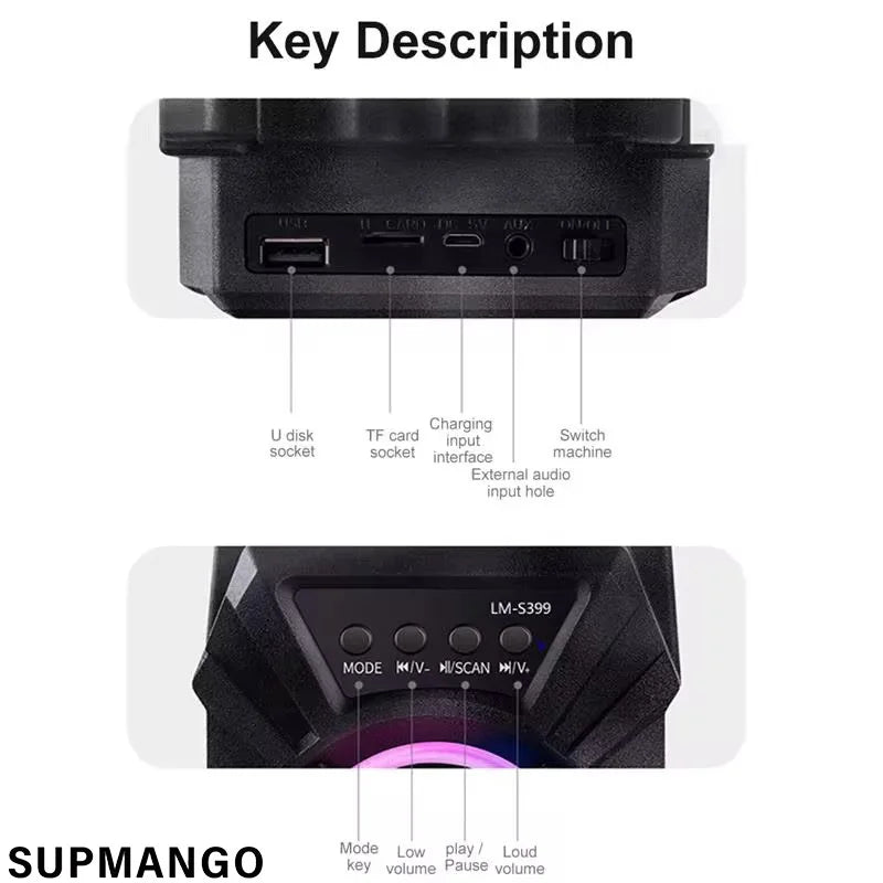 Wireless Speaker Sound Box High Power BT