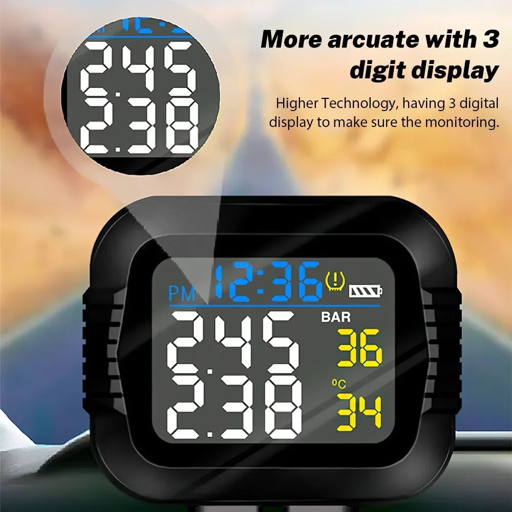 Motorcycle TPMS Tire Pressure Monitoring System Real-Time