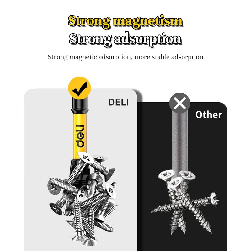Anti-Slip Magnetic Screwdriver Bits Set – Precision Meets Power!