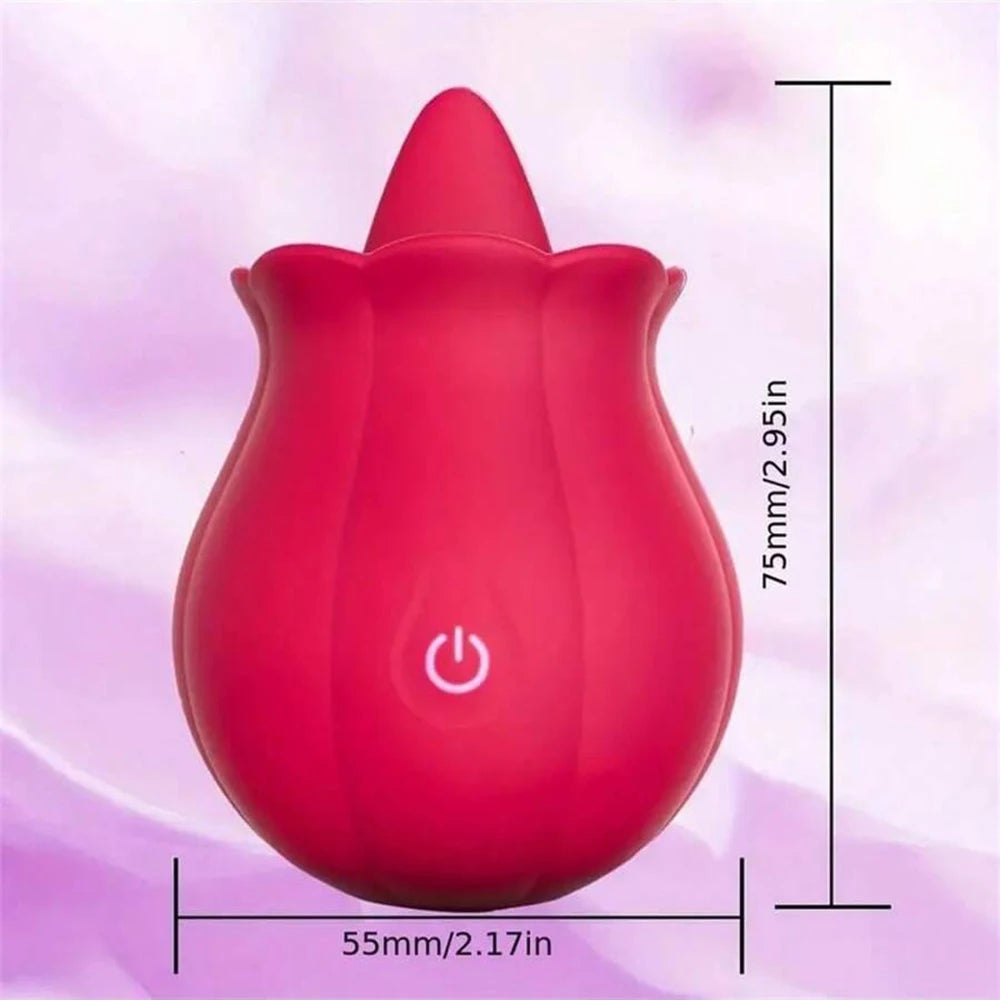 Powerful Swing Tongue Rose Vibrator