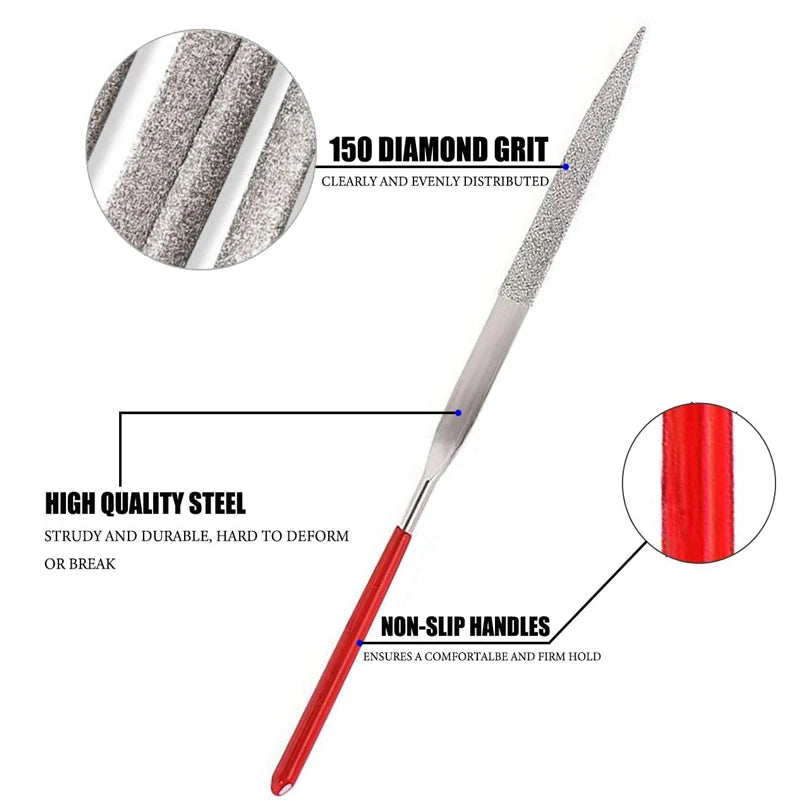 10Pcs Diamond Needle File Set – Precision for Every Detail!