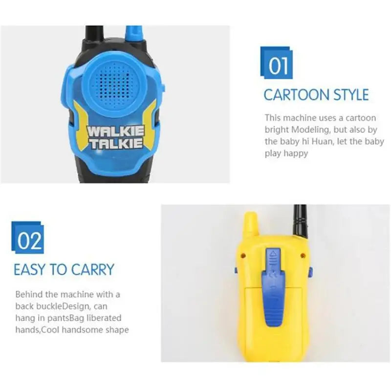 2PCS Mini Wireless Walkie Talkies for Kids