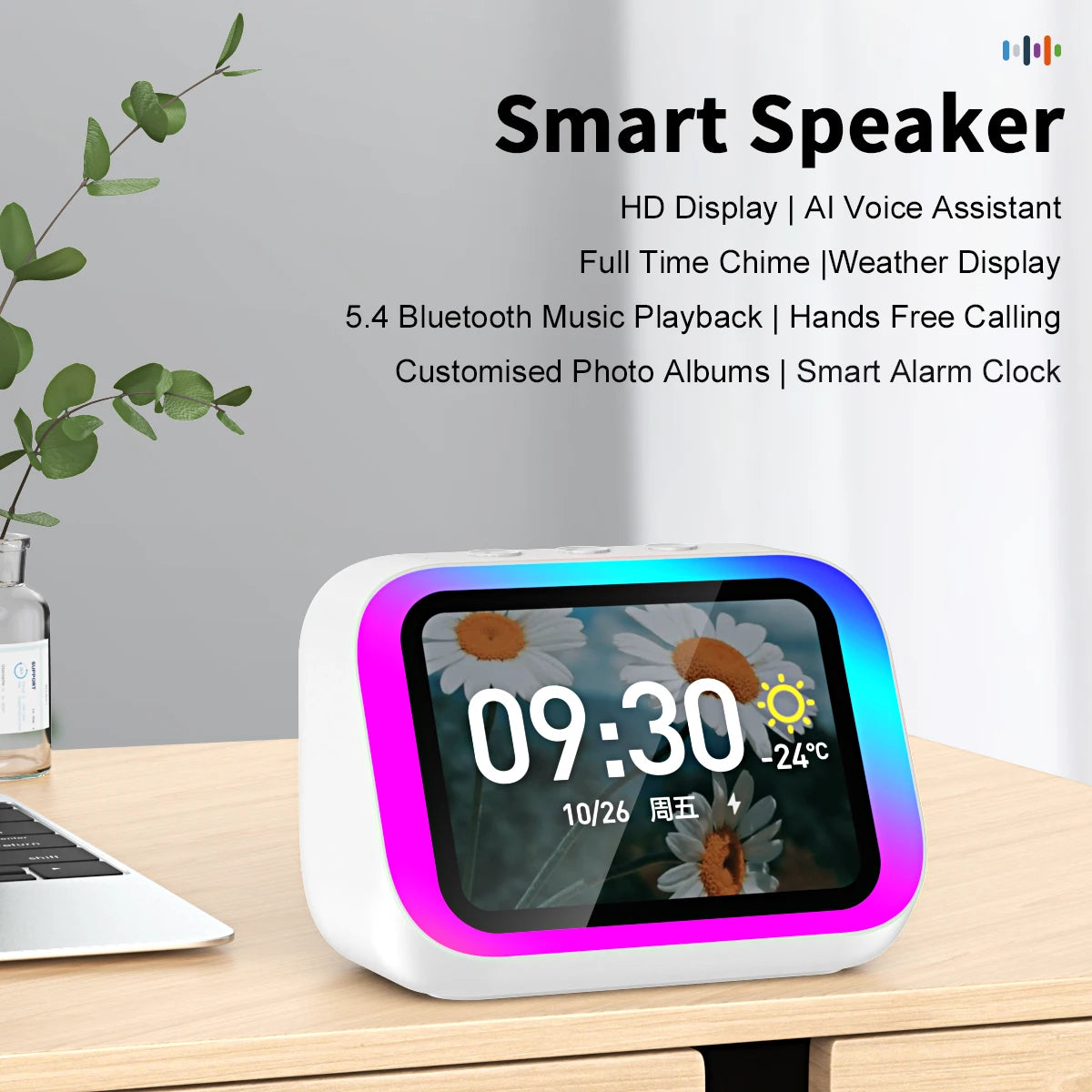 Smart Bluetooth Speaker with Weather Display