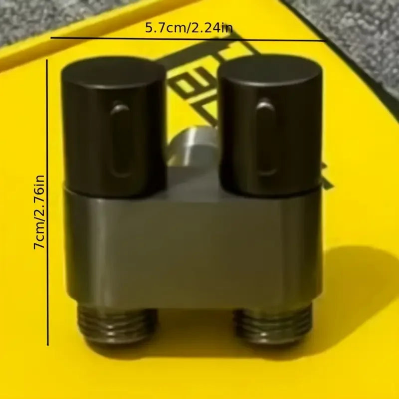Control water flow with this stainless steel double outlet valve!