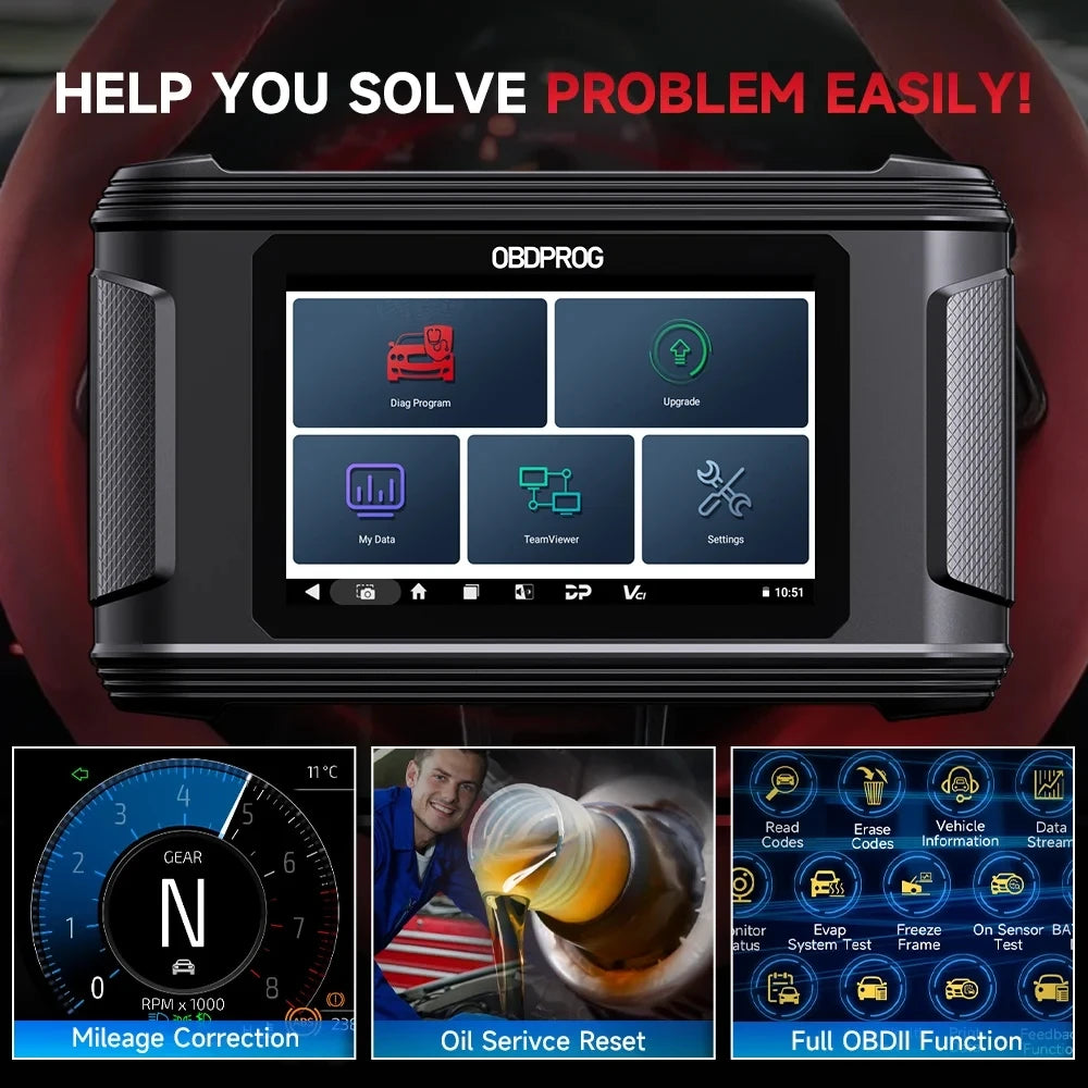 OBDPROG M500 Cluster Calibration Tool – Professional OBD2 Diagnostic & Adjustment Scanner