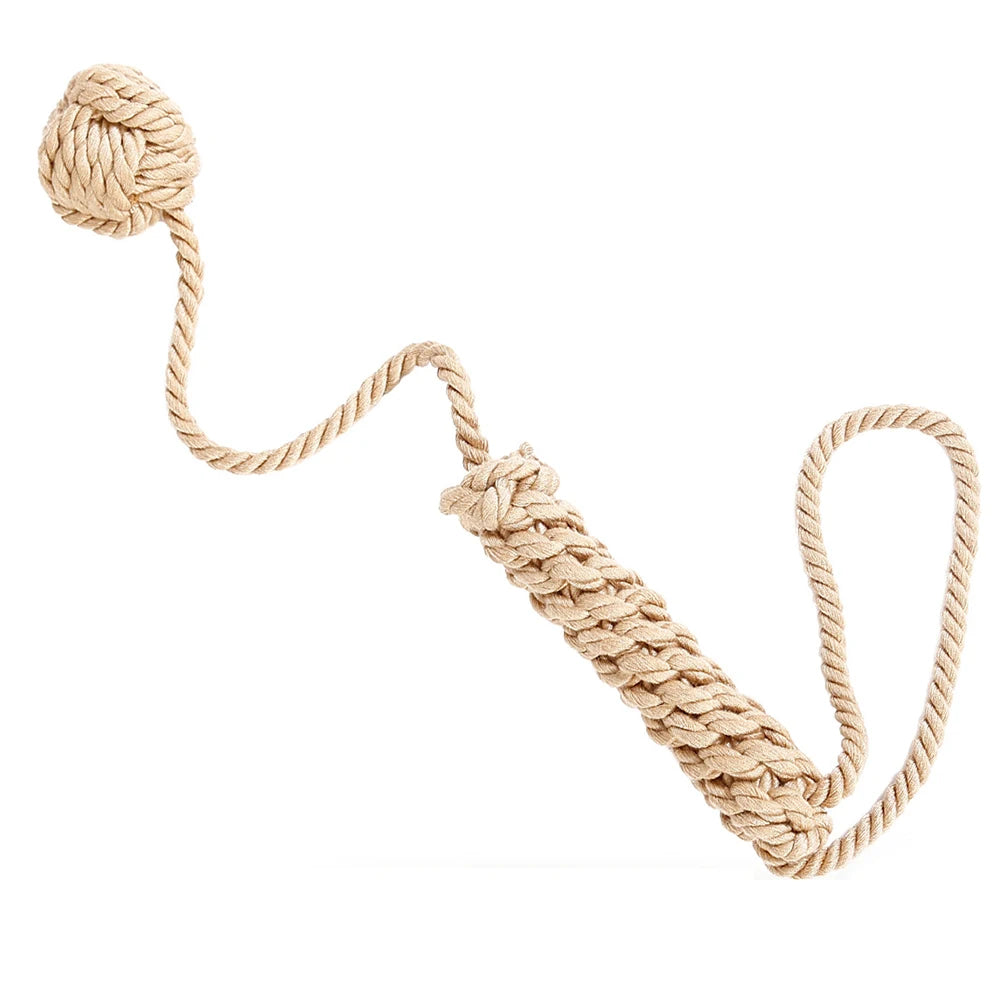 43.5CM Hemp Rope Bull Whip Horse Crop