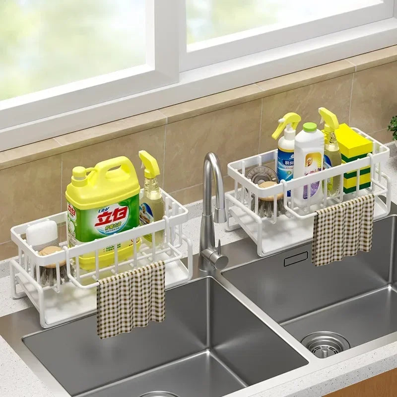 Multifunctional Sponge Rack Drainer – Kitchen Sink Organizer Shelf
