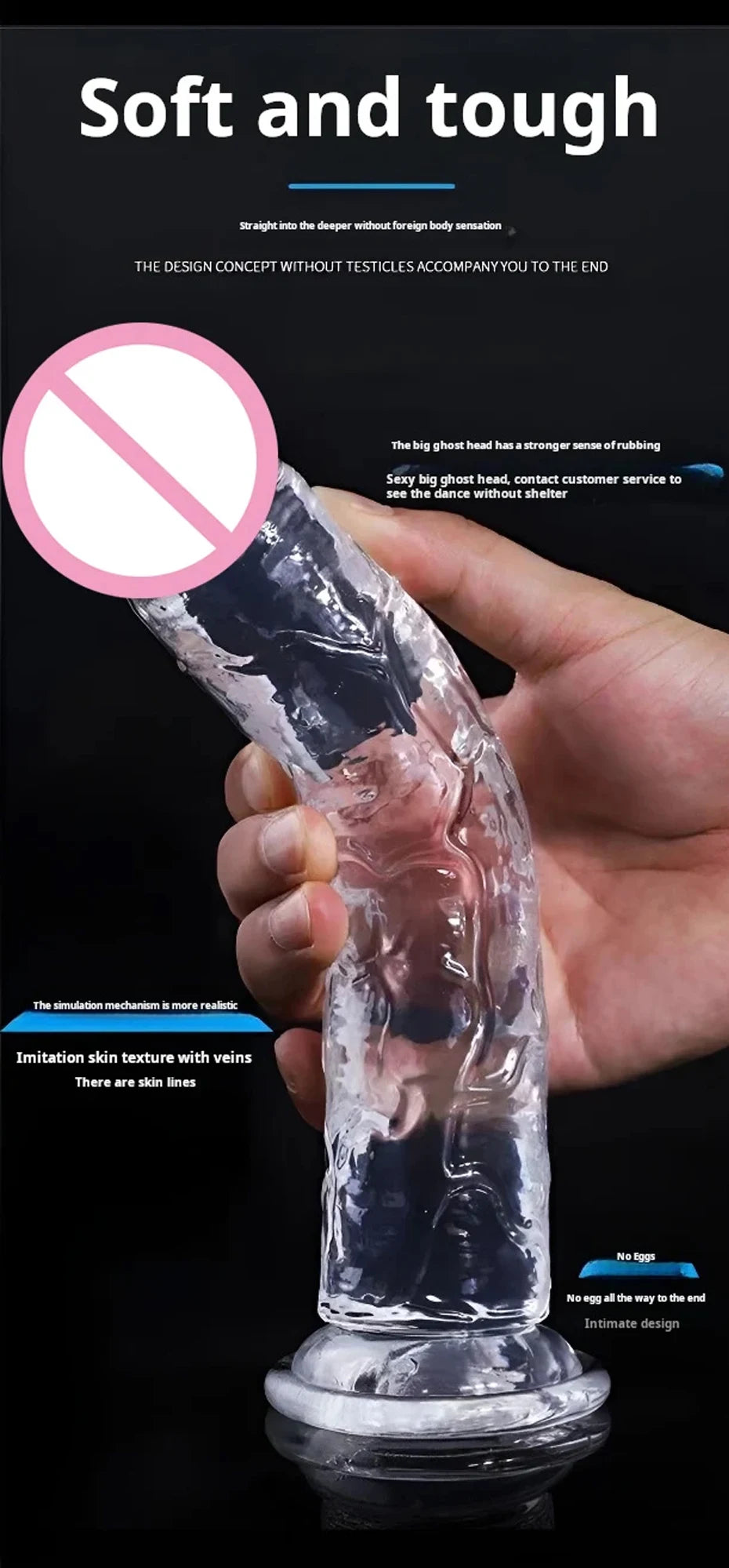 Realistic Suction Cup Dildo for Women