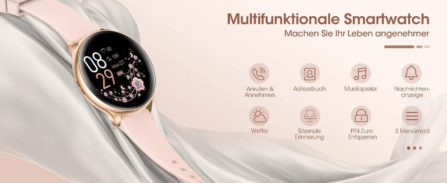 Smart Watch for Women with Phone & Health Tracking