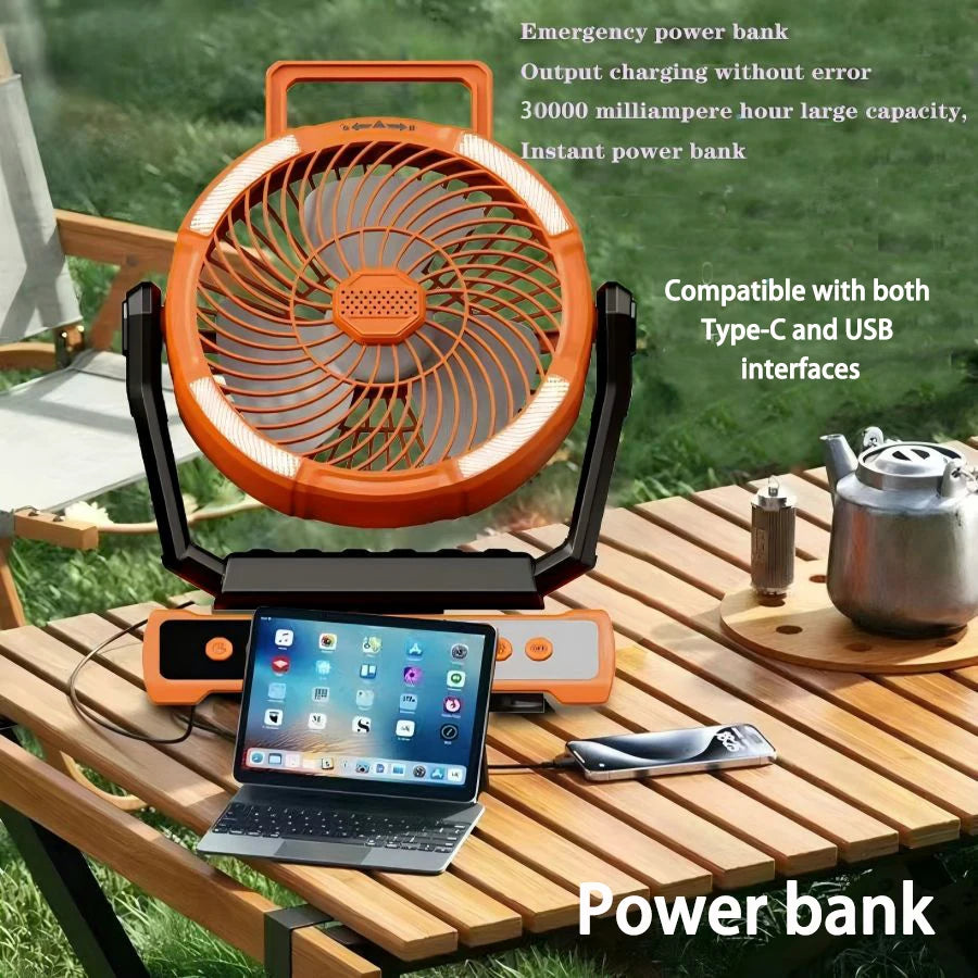 3-in-1 Portable Mini Cooling Fan with Light