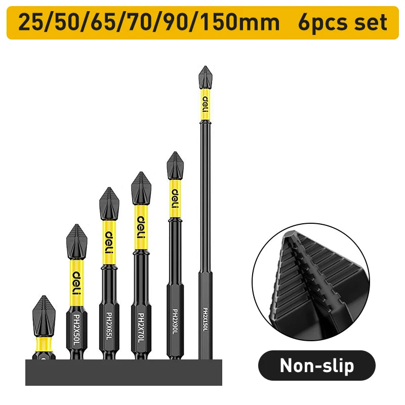 Anti-Slip Magnetic Screwdriver Bits Set – Precision Meets Power!