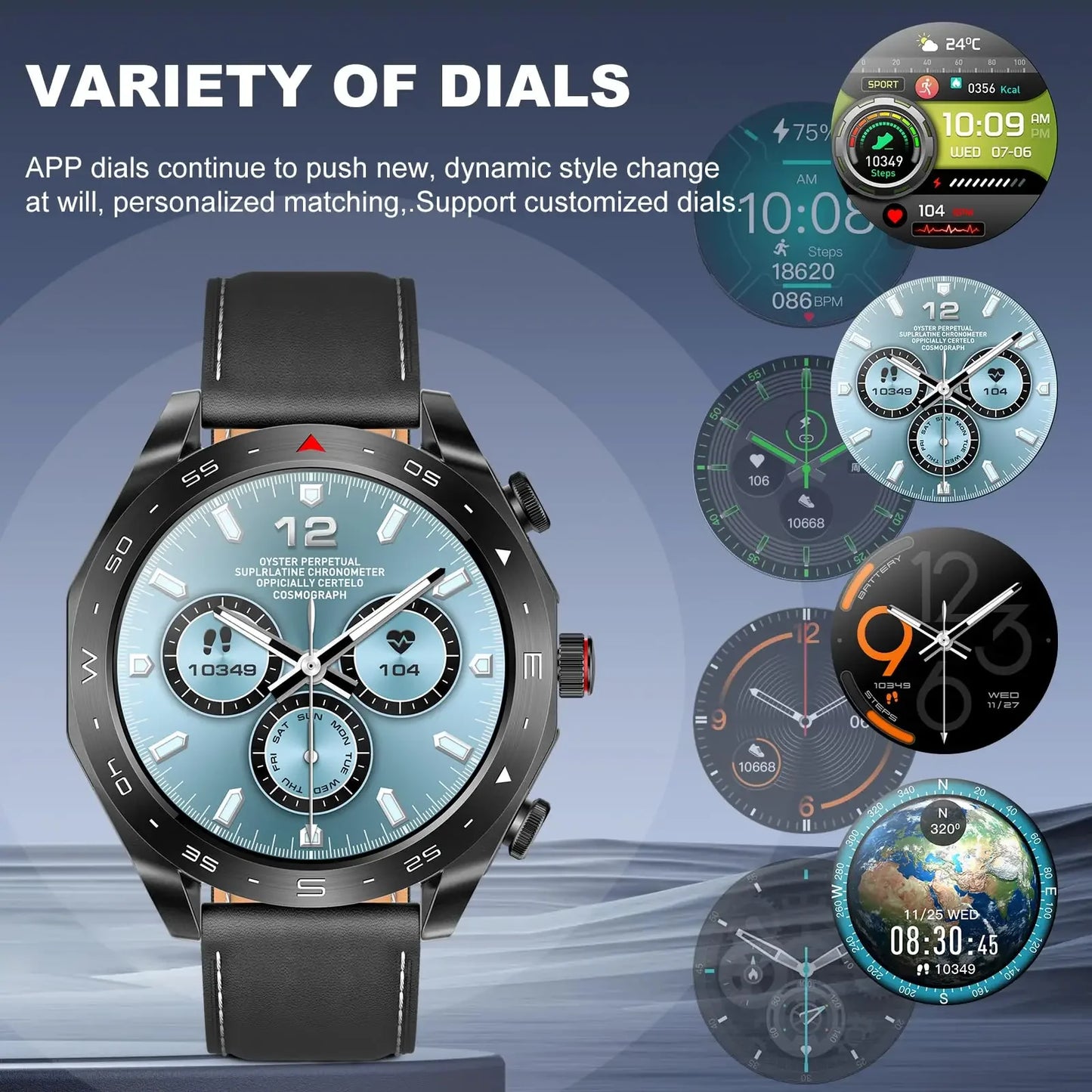 Smartwatch with Built-in TWS Earbuds