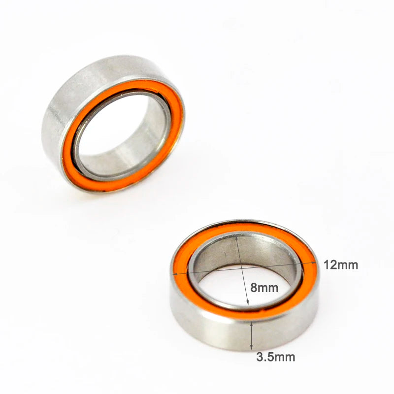 2pcs Hybrid Ceramic Bearing Stainless bait casting Spinning Fishing