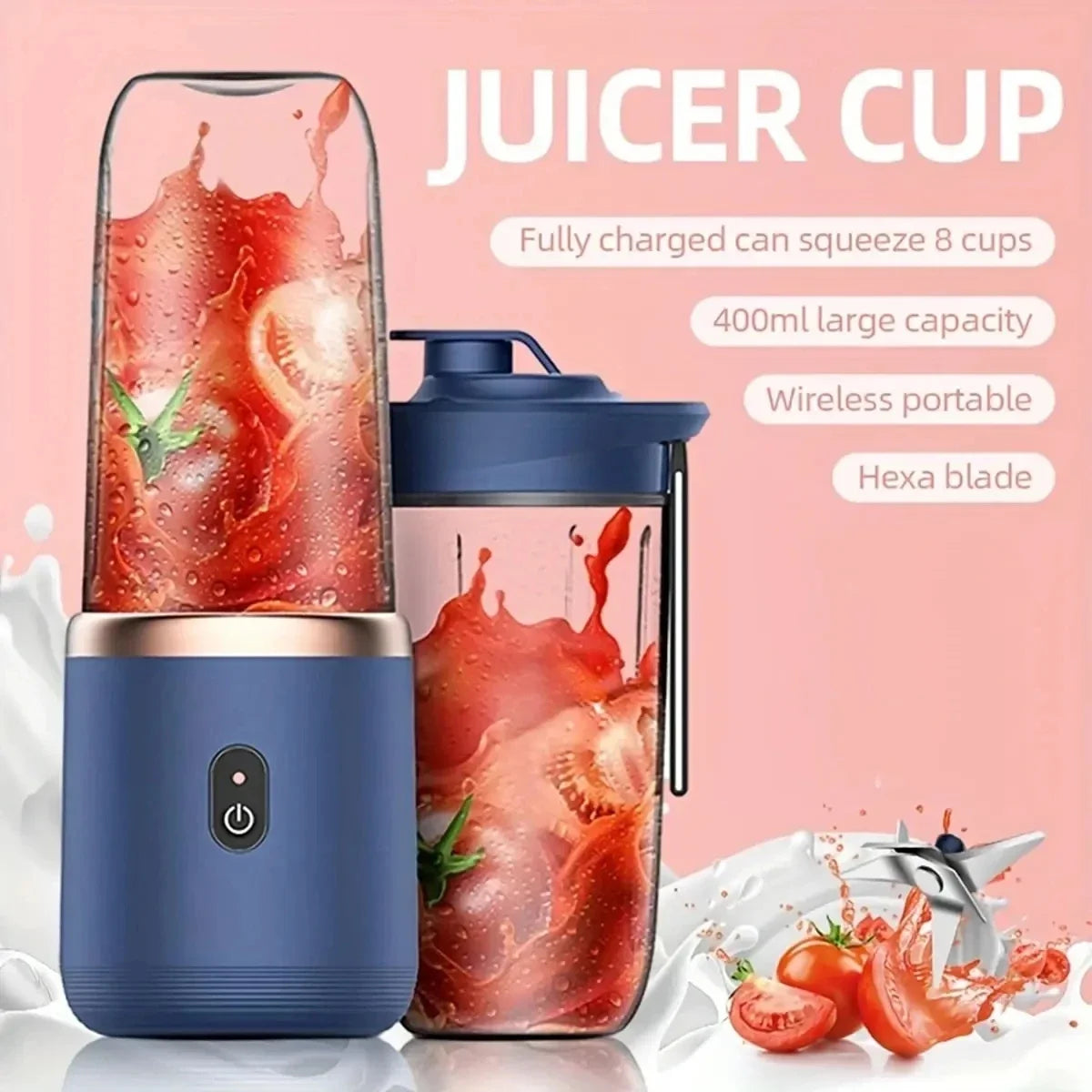 Portable Electric USB Juicer – Blend Anywhere, Anytime!