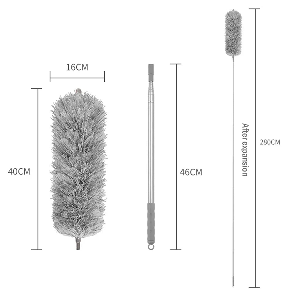 Extendable Microfiber Duster – Telescopic & Bendable Cleaning Brush